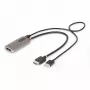 Cable adaptador HDMI a DisplayPort StarTech.com de 1 ft (30 cm), 8K 60Hz, convertidor de vídeo activo HDMI 2.1 a DP 1.4, alimentación por bus USB con cable incluido