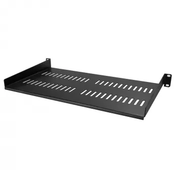Bandeja para rack de servidor 1U StarTech.com – bandeja universal ventilada para montaje en rack de 19 pulgadas para armario y caja de red – acero resistente – capacidad de carga 20 kg – bandeja de 10 pulgadas de profundidad, negra