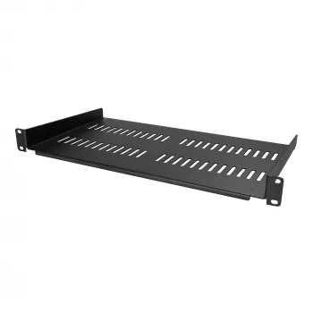 Bandeja para rack de servidor 1U StarTech.com – bandeja universal ventilada para montaje en rack de 19 pulgadas para armario y caja de red – acero resistente – capacidad de carga 20 kg – bandeja de 10 pulgadas de profundidad, negra