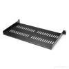 Bandeja para rack de servidor 1U StarTech.com – bandeja universal ventilada para montaje en rack de 19 pulgadas para armario y caja de red – acero resistente – capacidad de carga 20 kg – bandeja de 10 pulgadas de profundidad, negra