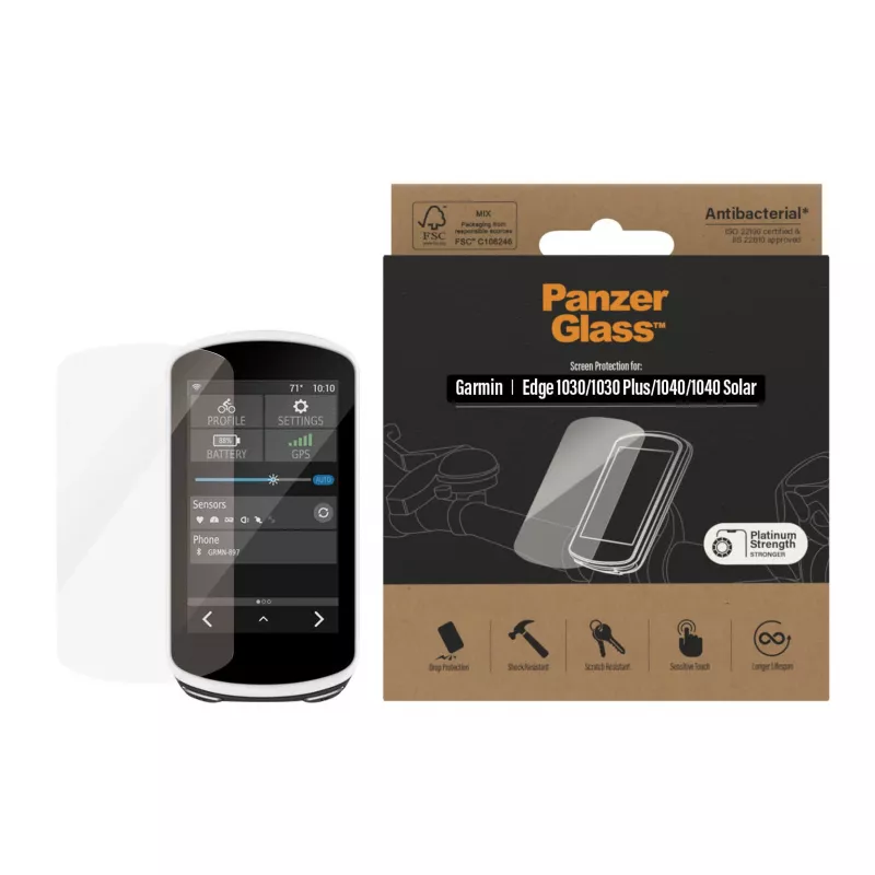 Protector de pantalla PanzerGlass para Garmin Edge 1030 1040 antirreflejo vidrio templado