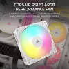Ventilador Corsair RS120 ARGB 12 cm blanco 420-2100 RPM
