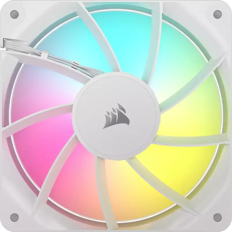 Ventilador Corsair RS120 ARGB 12 cm blanco 420-2100 RPM