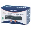 Switch de oficina Fast Ethernet de 8 puertos Intellinet, tamaño sobremesa, metal, IEEE 802.3az (Ethernet de bajo consumo), caja