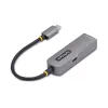 Adaptador USB-C a Ethernet 2.5GbE StarTech.com, 100W PD Passthrough, NIC NBASE-T, red multi-velocidad USB 3.0 Type-C 2.5/1G, compatible con Thunderbolt, Windows y Mac
