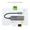 Adaptador USB-C a Ethernet 2.5GbE StarTech.com, 100W PD Passthrough, NIC NBASE-T, red multi-velocidad USB 3.0 Type-C 2.5/1G, compatible con Thunderbolt, Windows y Mac