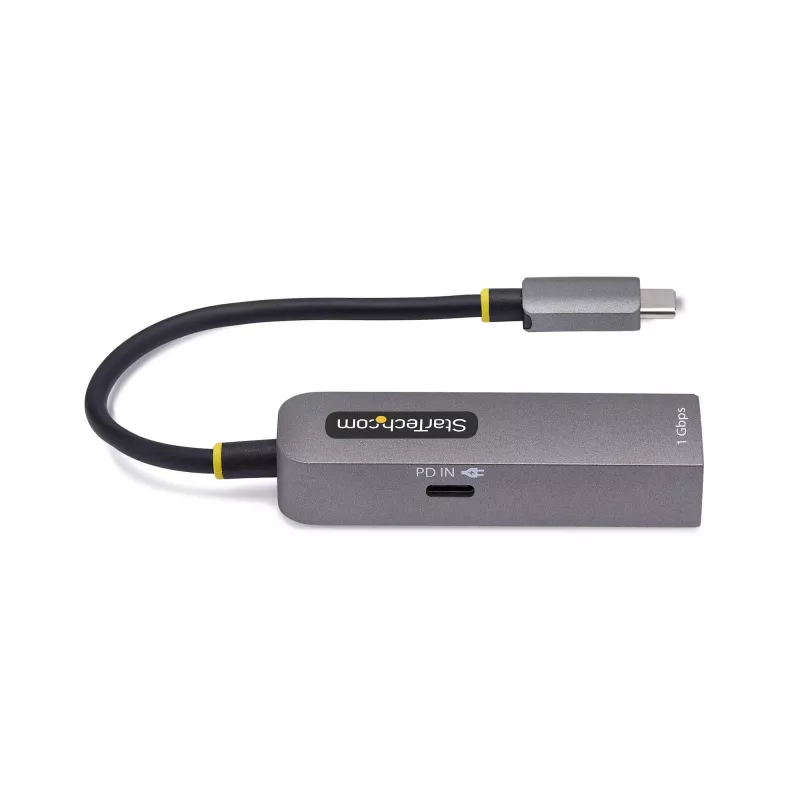 Adaptador USB-C a Ethernet StarTech.com, NIC, 100W PD Passthrough, adaptador de red multi-velocidad USB 3.0 Type-C 1 Gbit/s, compatible con Thunderbolt, Windows y Mac