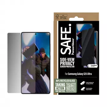 PanzerGlass SAFE. by ® protector de pantalla con filtro de privacidad Samsung Galaxy S25 Ultra | Ultra-Wide Fit con EasyAligner