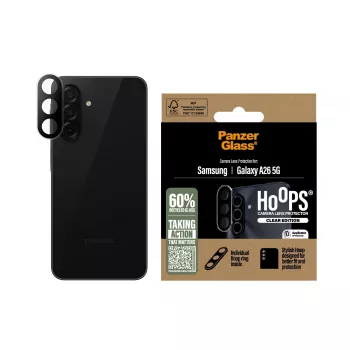 Protector de objetivo de cámara PanzerGlass Samsung Galaxy A26 5G resistente a arañazos y golpes