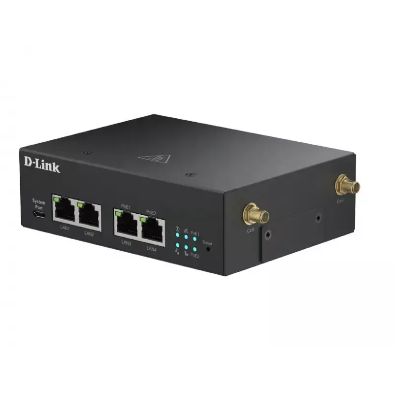 Módem 5G D-Link DWM-314-GP con 5G NR, LTE fallback y puerto WAN Ethernet