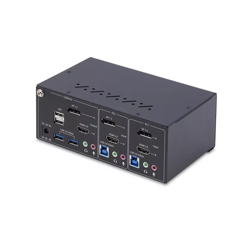 StarTech.com P2ADDH462-KVM-SWITCH conmutador KVM negro