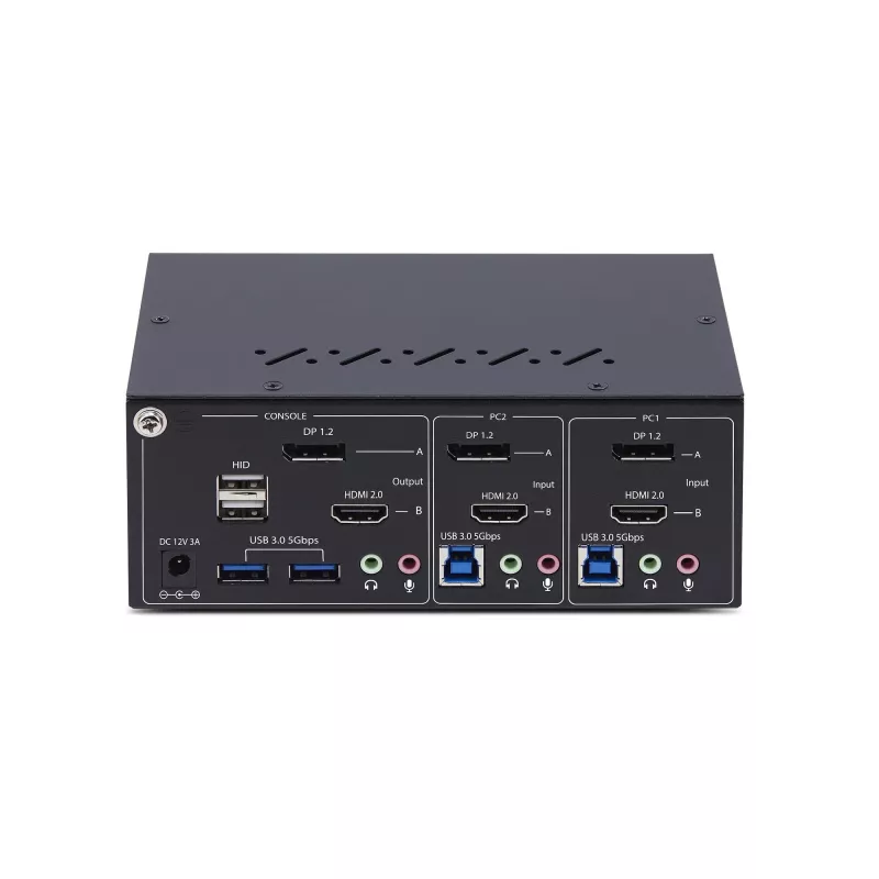 StarTech.com P2ADDH462-KVM-SWITCH conmutador KVM negro