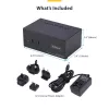 StarTech.com P2ADDH462-KVM-SWITCH conmutador KVM negro