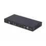 StarTech.com conmutador KVM DisplayPort de 2 puertos para doble monitor con matriz de vídeo Dual View, 4K 60Hz, 4 puertos USB hub, conmutación por tecla de acceso rápido, KVM matriz DP 1.2, conforme TAA