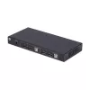 StarTech.com conmutador KVM DisplayPort de 2 puertos para doble monitor con matriz de vídeo Dual View, 4K 60Hz, 4 puertos USB hub, conmutación por tecla de acceso rápido, KVM matriz DP 1.2, conforme TAA