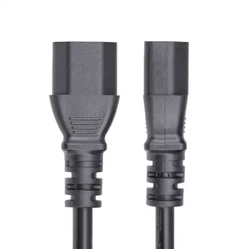 StarTech.com cable alargador de corriente de 4,5m (15ft), cable de alimentación PDU C14 a C13, 15A 250V, 14AWG, cable de alimentación AC para PDU/fuente de alimentación, certificado KEMA-KEUR