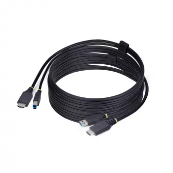 StarTech.com cable KVM HDMI y USB 5Gbit/s de 10ft (3m), 4K 60Hz, cable combinado HDMI 2.0 y USB para conmutadores KVM