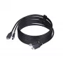StarTech.com cable KVM HDMI y USB 5Gbit/s de 10ft (3m), 4K 60Hz, cable combinado HDMI 2.0 y USB para conmutadores KVM