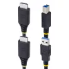 StarTech.com cable KVM HDMI y USB 5Gbit/s de 10ft (3m), 4K 60Hz, cable combinado HDMI 2.0 y USB para conmutadores KVM