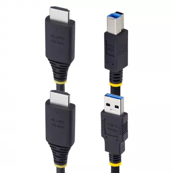StarTech.com cable KVM HDMI y USB 5Gbit/s de 10ft (3m), 4K 60Hz, cable combinado HDMI 2.0 y USB para conmutadores KVM