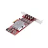 StarTech.com tarjeta PCIe USB Type-C de 4 puertos, USB 3.2 10Gbps, tarjeta de expansión USB-C PCI Express, 4 controladores USB independientes, Windows/Linux/macOS, conforme TAA
