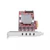 StarTech.com tarjeta PCIe USB Type-C de 4 puertos, USB 3.2 10Gbps, tarjeta de expansión USB-C PCI Express, 4 controladores USB independientes, Windows/Linux/macOS, conforme TAA
