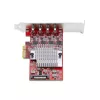 StarTech.com tarjeta PCIe USB Type-C de 4 puertos, USB 3.2 10Gbps, tarjeta de expansión USB-C PCI Express, 4 controladores USB independientes, Windows/Linux/macOS, conforme TAA