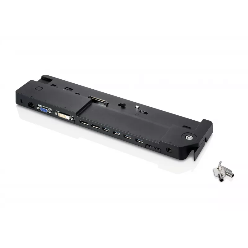 Fujitsu S26391-F1607-L119 base de portátil/replicador de puertos docking negro