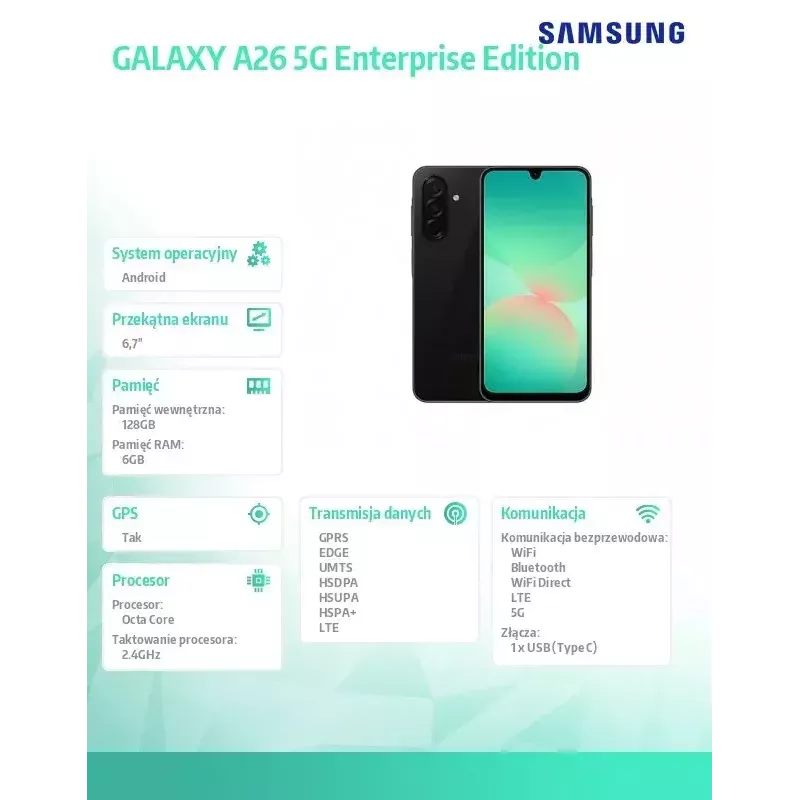 Samsung Galaxy A26 5G Enterprise Edition 17 cm (6,7