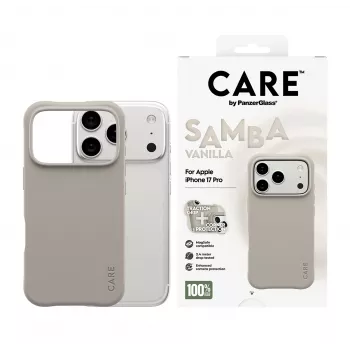 Funda PanzerGlass CARE by funda de moda Samba Vanilla MagSafe iPhone 17 Pro