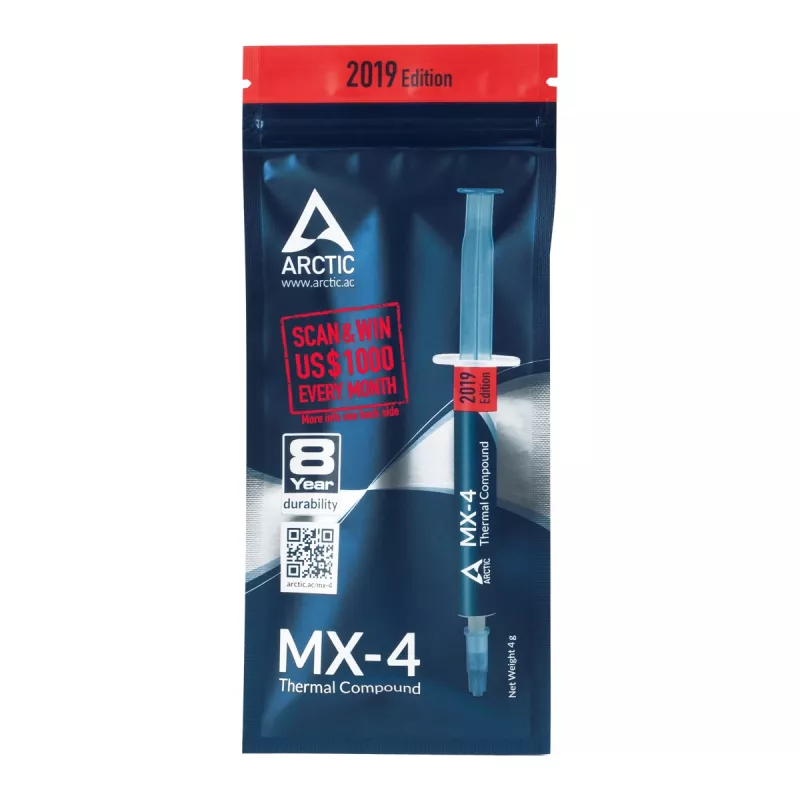 ARCTIC MX-4 (4 g) Edition 2019 – Pasta térmica de alto rendimiento