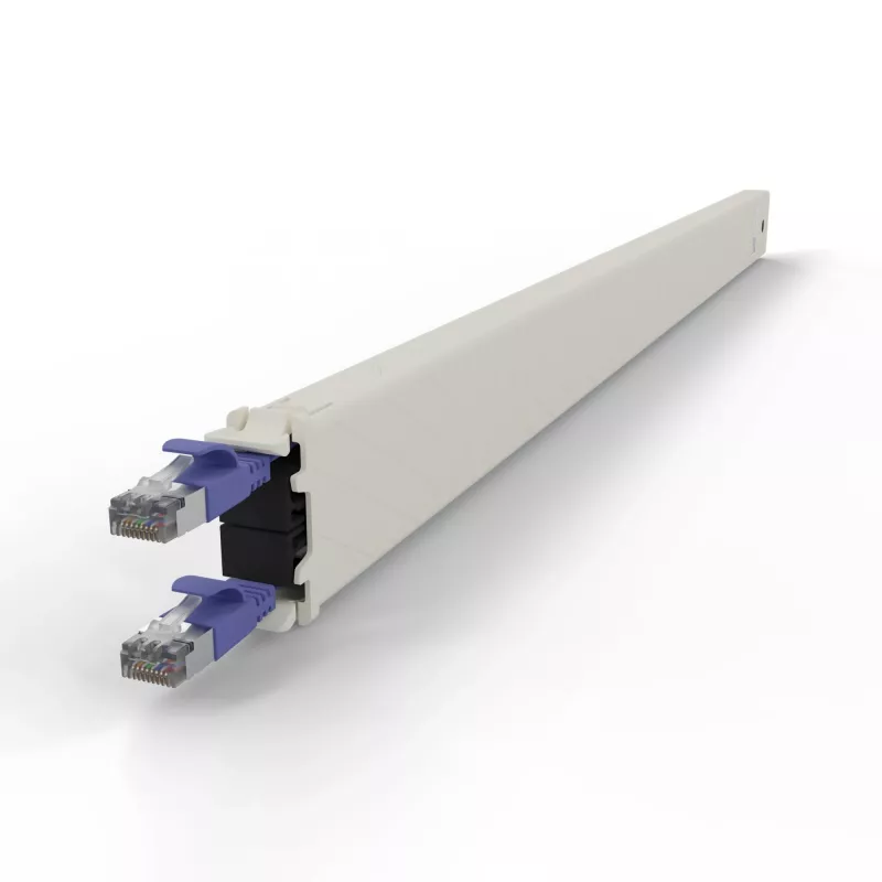 PATCHBOX.one / Cartucho / 30HE / STP / violeta, 1,8 m, Cat6a, U/FTP (STP), RJ-45, RJ-45, violeta