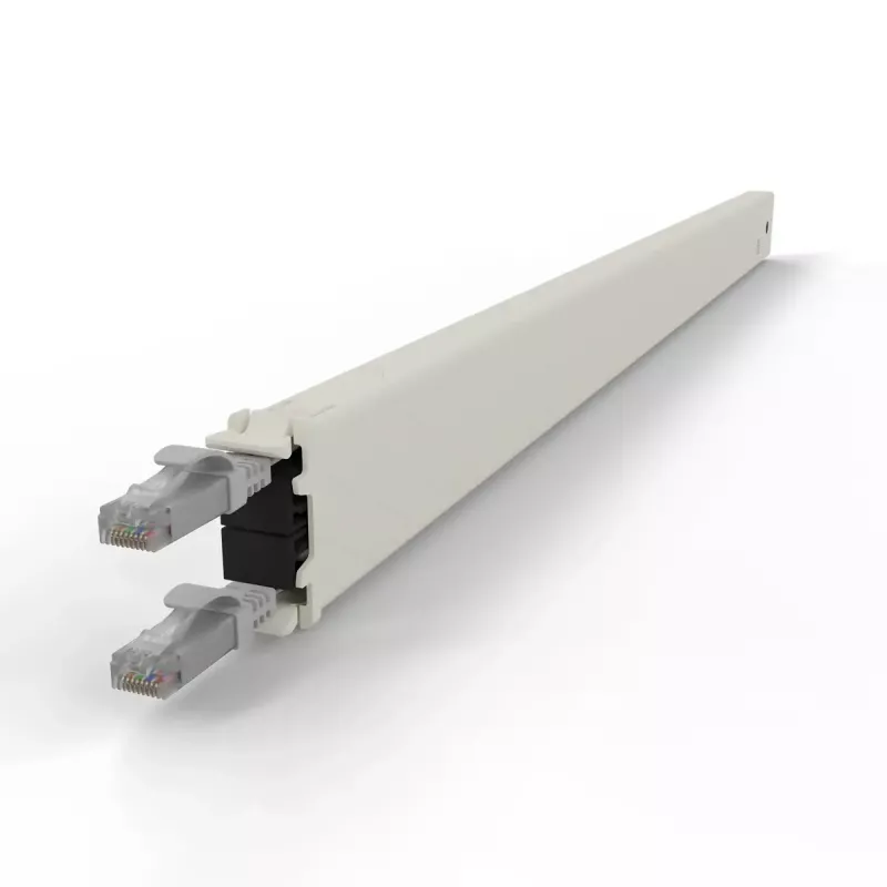 PATCHBOX patchbox.one CONE30UTPSL casete de cable de conexión retráctil, 30RU, Cat6a, UTP, gris