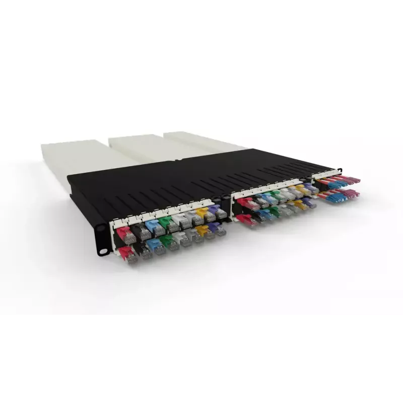 PATCHBOX patchbox.one CONE30UTPSL casete de cable de conexión retráctil, 30RU, Cat6a, UTP, gris