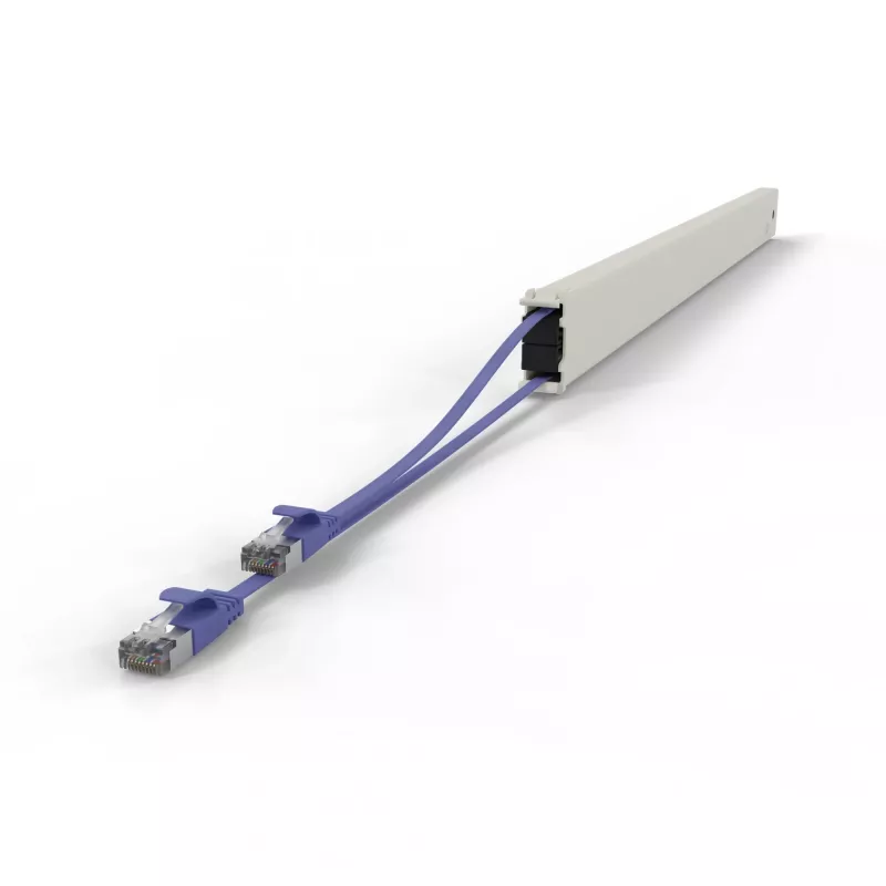 PATCHBOX patchbox.one CONE46STPVI casete de cable de conexión, 46RU, Cat6a, STP, violeta