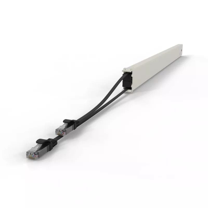 PATCHBOX patchbox.one CONE46UTPBK casete de cable de conexión retráctil, 46RU, Cat6a, UTP, negro