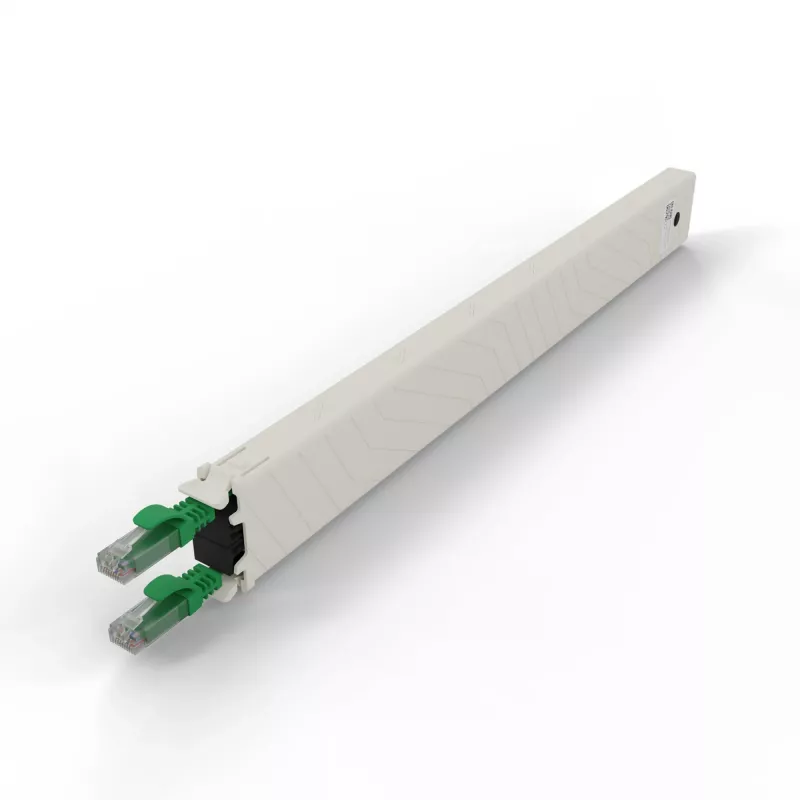 PATCHBOX .one CONEX8UTPGR 8RU Cat6a UTP casete de cobre retráctil, verde