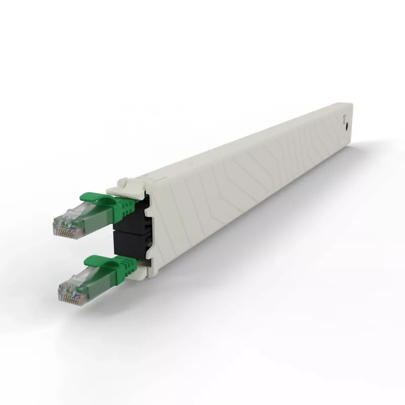 PATCHBOX .one CONEX8UTPGR 8RU Cat6a UTP casete de cobre retráctil, verde