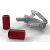 Tornillos y tuercas PATCHBOX dvmnt50RD M6 aluminio acero 50 uds.