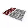Tornillos y tuercas PATCHBOX dvmnt50RD M6 aluminio acero 50 uds.