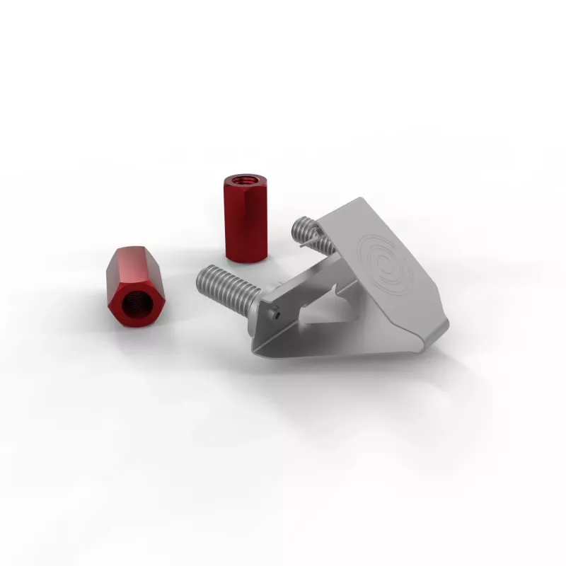 Tornillos y tuercas PATCHBOX dvmnt50RD M6 aluminio acero 50 uds.