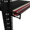 Panel de gestión de cables PATCHBOX Patchcatch Solo 24 uds. Negro Rojo