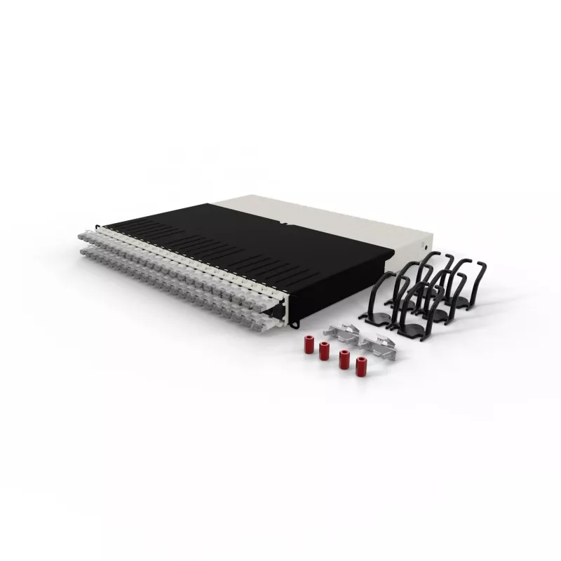 PATCHBOX .one PONEX8STPWH 8RU Cat6a U/FTP sistema de cables de parcheo retráctiles, 0,8 m, RJ-45, 10 Gbit/s, PoE, 24 casetes, blanco
