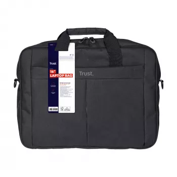 Trust Bolsa de transporte para portátiles de 16 pulgadas, maletín, 40,6 cm (16 pulgadas), correa para el hombro