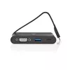 Nedis TCARF220BK adaptador USB-C USB 3.1, USB Type-A / USB Type-C / 1x VGA, negro