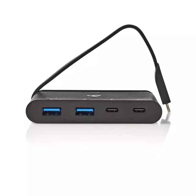 Hub USB Nedis TCARF250BK USB 3.2 Gen 1 Type-C Negro