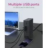 ICY BOX IB-DK2262AC Con cable USB 3.2 Gen 1 (3.1 Gen 1) Type-C Antracita