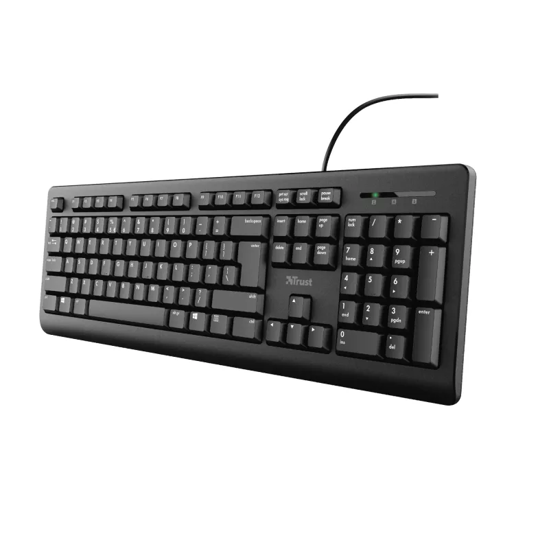 Teclado Trust TK-150 Oficina USB QWERTZ Alemán Negro