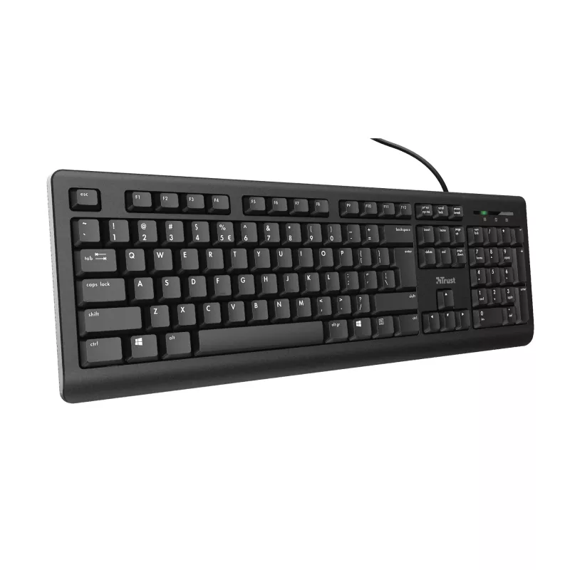Teclado Trust TK-150 Oficina USB QWERTZ Alemán Negro