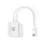 Nedis CCGB64651WT02 adaptador USB-C a HDMI USB 3.2 Gen1, 0,20 m, niquelado, PVC, blanco